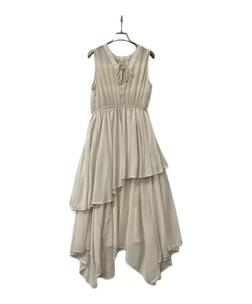 La lune（ラリューン）La lune (ラリューン) ワンピース ブラウスワンピース ベージュ サイズ:Fの古着・服飾アイテム