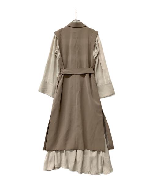 Snidel（スナイデル）Snidel (スナイデル) ワンピース ジレセットワンピース ベージュの古着・服飾アイテム