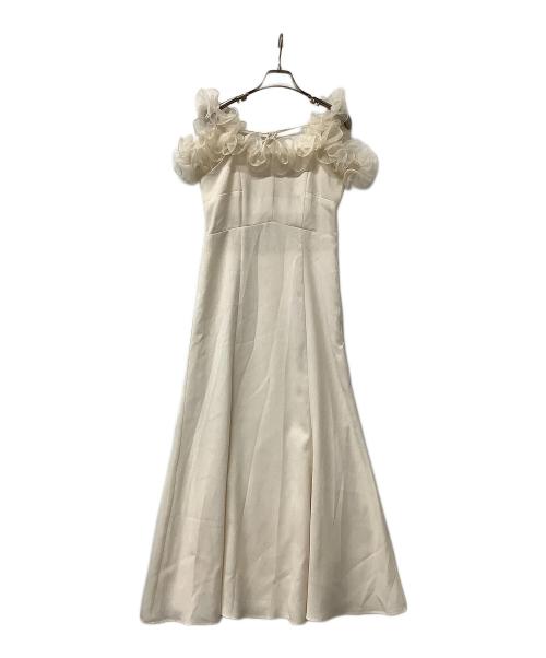 RANDA（ランダ）RANDA (ランダ) キャミソールワンピース ショルダーフリルワンピース ベージュ サイズ:1の古着・服飾アイテム