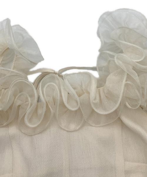 RANDA（ランダ）RANDA (ランダ) キャミソールワンピース ショルダーフリルワンピース ベージュ サイズ:1の古着・服飾アイテム