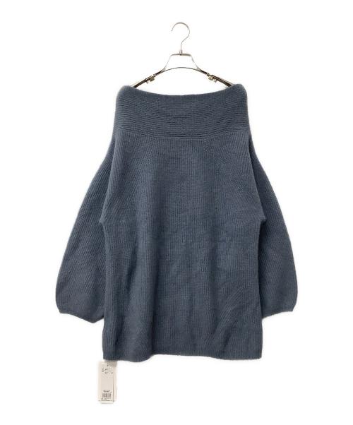 FRAY ID（フレイ アイディー）FRAY ID (フレイ アイディー) ワンピース オフショルニットミニワンピース パープル サイズ:Fの古着・服飾アイテム