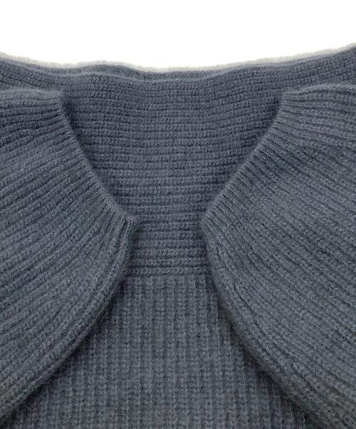 FRAY ID（フレイ アイディー）FRAY ID (フレイ アイディー) ワンピース オフショルニットミニワンピース パープル サイズ:Fの古着・服飾アイテム