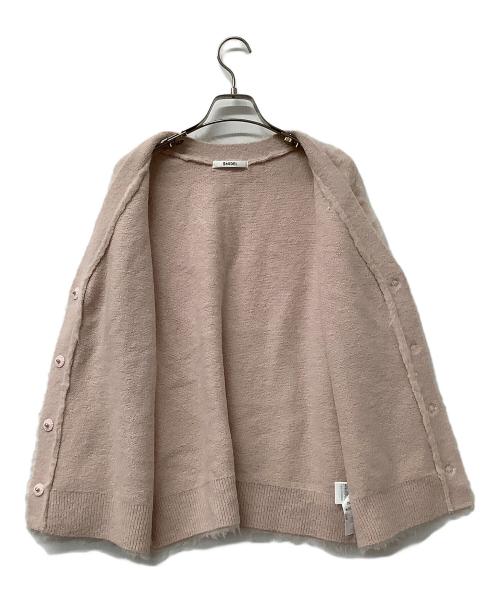 Snidel（スナイデル）Snidel (スナイデル) カーディガン ビジューリボンロングカーディガン ピンク サイズ:Fの古着・服飾アイテム