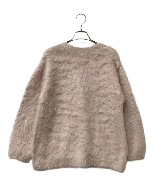 Snidel（スナイデル）Snidel (スナイデル) カーディガン ビジューリボンロングカーディガン ピンク サイズ:Fの古着・服飾アイテム