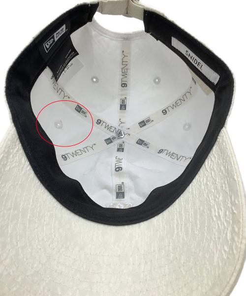 Snidel（スナイデル）Snidel (スナイデル) New Era (ニューエラ) キャップ エンブレムキャップ ホワイト サイズ:Fの古着・服飾アイテム