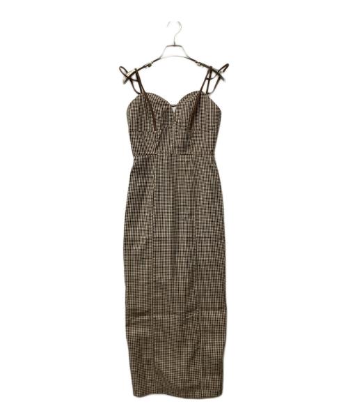 eimy istoire（エイミーイストワール）eimy istoire (エイミーイストワール) キャミソールワンピース ブラウン サイズ:Sの古着・服飾アイテム