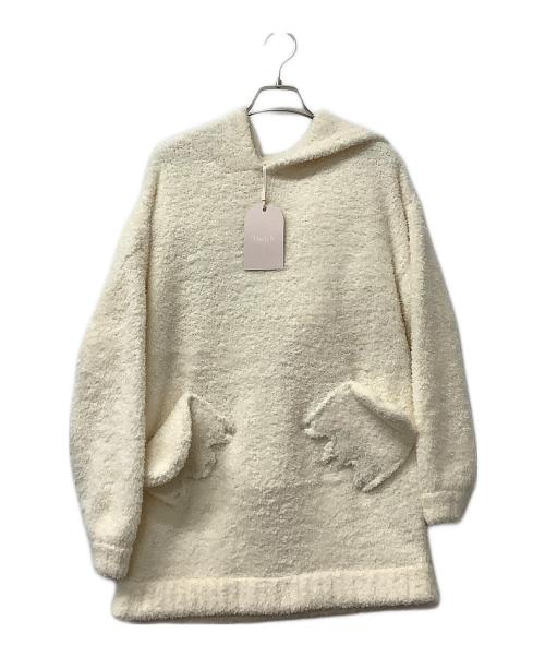 darich（ダーリッチ）darich (ダーリッチ) パーカー ルームウェア プルオーバー ホワイト サイズ:FREEの古着・服飾アイテム