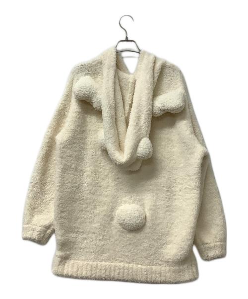 darich（ダーリッチ）darich (ダーリッチ) パーカー ルームウェア プルオーバー ホワイト サイズ:FREEの古着・服飾アイテム