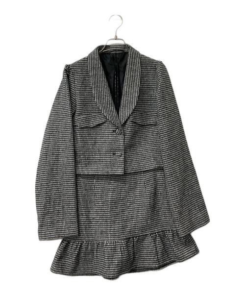 michellMacaron（ミシェルマカロン）michellMacaron (ミシェルマカロン) セットアップ ホワイト×ブラック サイズ:Fの古着・服飾アイテム