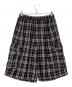 YARDSALE（ヤードセール）の古着「ハーフパンツ Shoreline Plaid Shorts」｜ブラック×ピンク