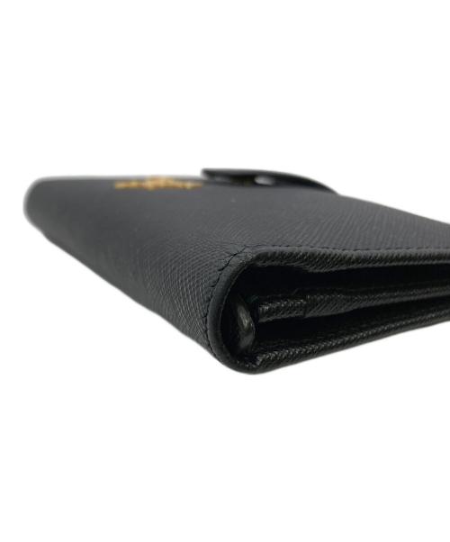 PRADA（プラダ）PRADA (プラダ) 長財布 サフィアーノ  ブラックの古着・服飾アイテム