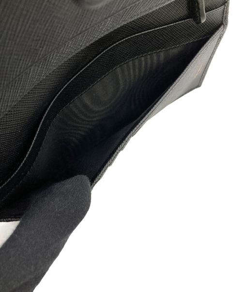 PRADA（プラダ）PRADA (プラダ) 長財布 サフィアーノ  ブラックの古着・服飾アイテム