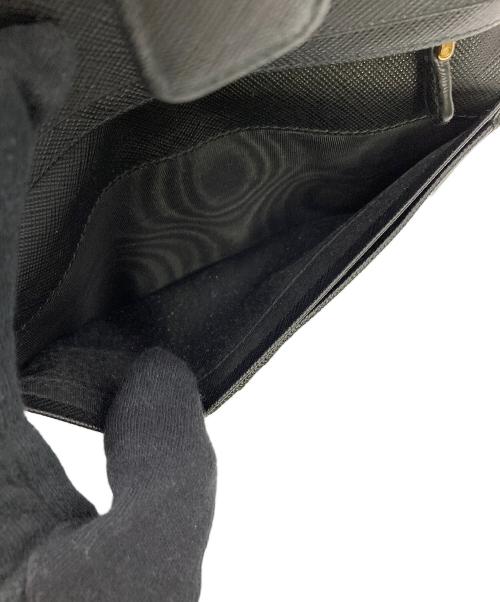 PRADA（プラダ）PRADA (プラダ) 長財布 サフィアーノ  ブラックの古着・服飾アイテム