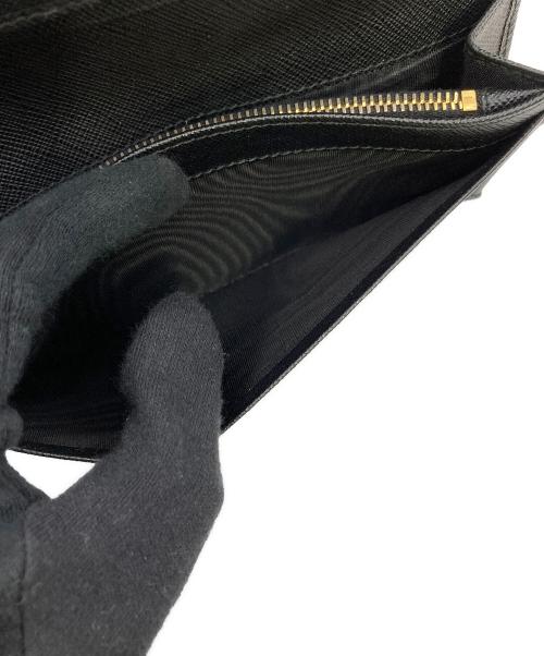 PRADA（プラダ）PRADA (プラダ) 長財布 サフィアーノ  ブラックの古着・服飾アイテム