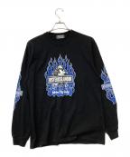 Hysteric Glamourヒステリックグラマー）の古着「長袖Tシャツ Motor City Baby」｜ブラック