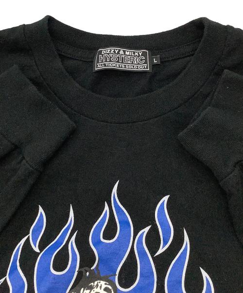 Hysteric Glamour（ヒステリックグラマー）Hysteric Glamour (ヒステリックグラマー) 長袖Tシャツ Motor City Baby ブラック サイズ:Lの古着・服飾アイテム