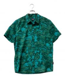 Patagonia（パタゴニア）の古着「半袖シャツ メンズ・ゴー・トゥ・シャツ（Go To Shirt）」｜グリーン