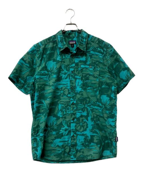 Patagonia（パタゴニア）Patagonia (パタゴニア) 半袖シャツ メンズ・ゴー・トゥ・シャツ（Go To Shirt） グリーン サイズ:Mの古着・服飾アイテム