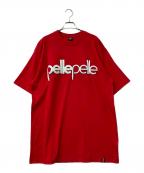 pellepelleペレペレ）の古着「半袖カットソー　刺繍」｜レッド
