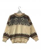DALE OF NORWAYダーレ オブ ノルウェイ）の古着「厚手ニット ノルディック柄ニット」｜ベージュ