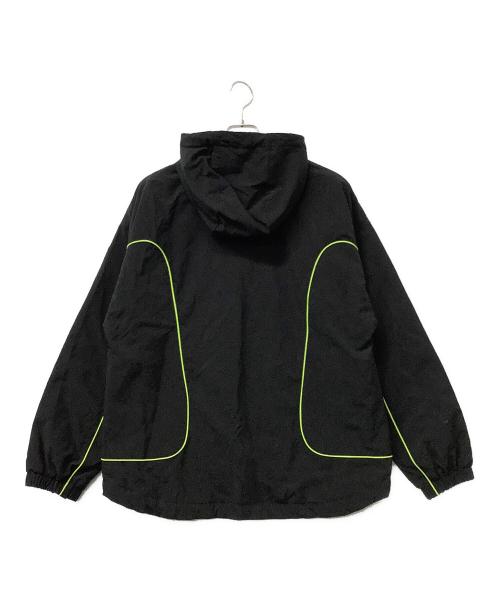 DIESEL（ディーゼル）DIESEL (ディーゼル) ナイロンジャケット フーデッドジャケット ブラック×イエロー サイズ:44の古着・服飾アイテム