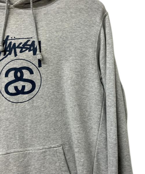 stussy（ステューシー）stussy (ステューシー) プルオーバーパーカー グレー サイズ:Lの古着・服飾アイテム