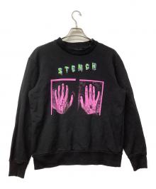 DIESEL（ディーゼル）の古着「スウェット STENCH 蜘蛛 刺繍 プリント」｜ブラック