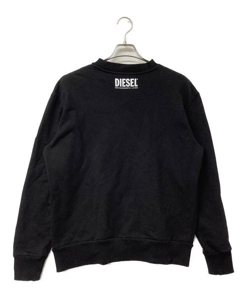DIESEL（ディーゼル）DIESEL (ディーゼル) スウェット STENCH 蜘蛛 刺繍 プリント ブラック サイズ:Sの古着・服飾アイテム