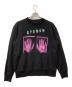 DIESEL（ディーゼル）の古着「スウェット STENCH 蜘蛛 刺繍 プリント」｜ブラック