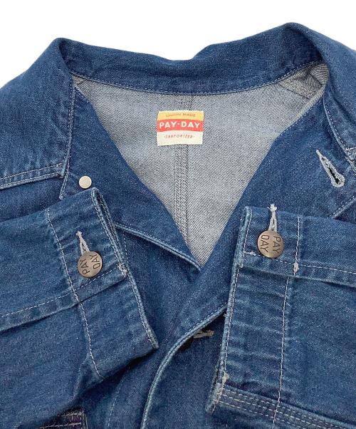 PAY DAY（ペイデイ）PAY DAY (ペイデイ) コート デニムロングコート  インディゴ サイズ:Fの古着・服飾アイテム