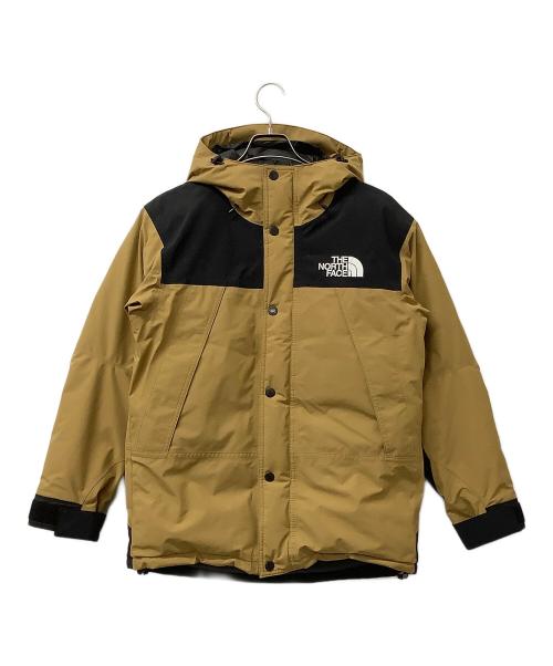 THE NORTH FACE（ザ ノース フェイス）THE NORTH FACE (ザ ノース フェイス) ダウンジャケット Mountain Down Jacket ベージュ×ブラック サイズ:Sの古着・服飾アイテム