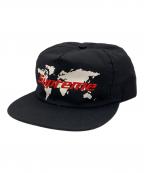 SUPREMEシュプリーム）の古着「キャップ」｜ブラック×レッド