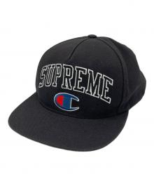 SUPREME×Champion（シュプリーム×チャンピオン）の古着「キャップ」｜ブラック
