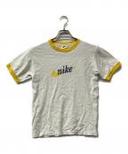 NIKEナイキ）の古着「半袖カットソー　USA製 90`S」｜ホワイト×イエロー