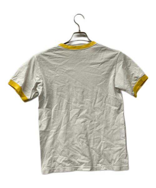 NIKE（ナイキ）NIKE (ナイキ) 半袖カットソー　USA製 90`S ホワイト×イエロー サイズ:Mの古着・服飾アイテム