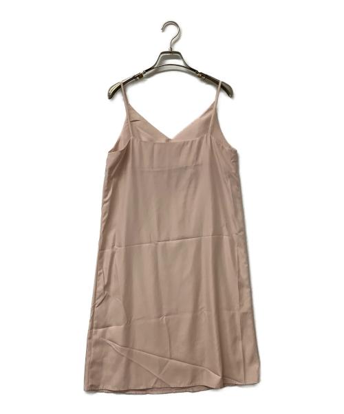 Snidel（スナイデル）Snidel (スナイデル) 長袖ワンピース レースIラインワンピース ピンク サイズ:Fの古着・服飾アイテム