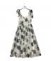 HER LIP TO (ハーリップトゥ) キャミソールワンピース Sunflower-Printed Midi Dress ホワイト×グレー サイズ:S：11000円