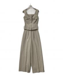 HER LIP TO（ハーリップトゥ）の古着「セットアップ Lutetia Twill Set-Up」｜ベージュ
