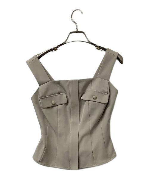 HER LIP TO（ハーリップトゥ）HER LIP TO (ハーリップトゥ) セットアップ Lutetia Twill Set-Up ベージュ サイズ:Sの古着・服飾アイテム