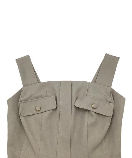 HER LIP TO（ハーリップトゥ）HER LIP TO (ハーリップトゥ) セットアップ Lutetia Twill Set-Up ベージュ サイズ:Sの古着・服飾アイテム