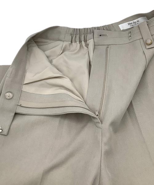 HER LIP TO（ハーリップトゥ）HER LIP TO (ハーリップトゥ) セットアップ Lutetia Twill Set-Up ベージュ サイズ:Sの古着・服飾アイテム