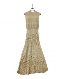 anuans（アニュアンス）の古着「ワンピース クロシェニットマーメイドワンピース」｜アイボリー