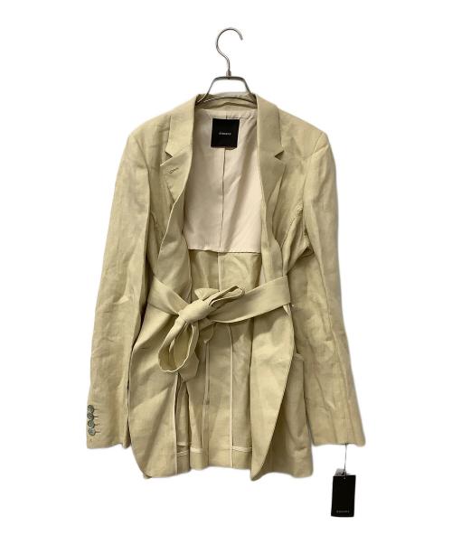 anuans（アニュアンス）anuans (アニュアンス) ジャケット リネンテーラードジャケット ベージュ サイズ:Fの古着・服飾アイテム
