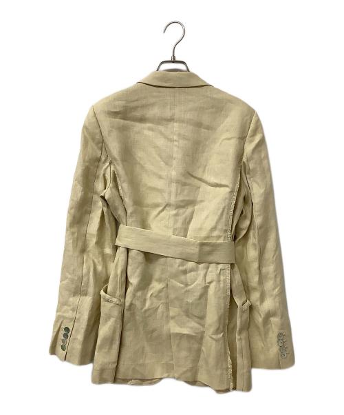 anuans（アニュアンス）anuans (アニュアンス) ジャケット リネンテーラードジャケット ベージュ サイズ:Fの古着・服飾アイテム