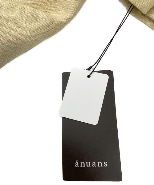 anuans（アニュアンス）anuans (アニュアンス) ジャケット リネンテーラードジャケット ベージュ サイズ:Fの古着・服飾アイテム