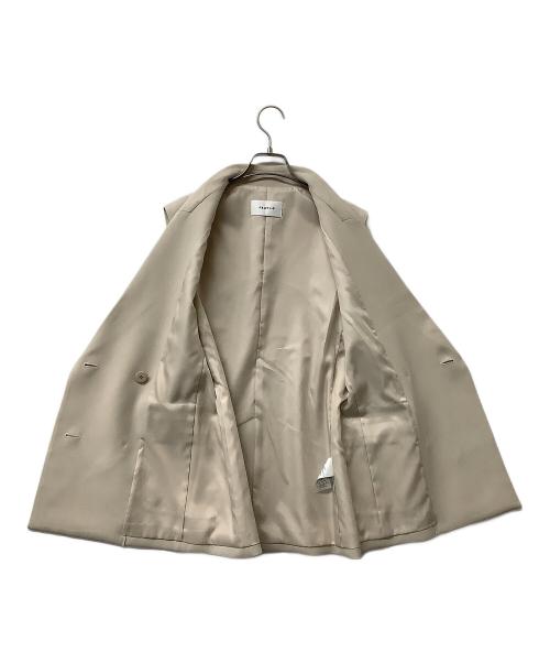 FRAY ID（フレイ アイディー）FRAY ID (フレイ アイディー) ジレ ダブルテーラードジレ ベージュ サイズ:1の古着・服飾アイテム