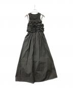 Snidelスナイデル）の古着「ワンピース タンクセットフリルキャミワンピース」｜グレー