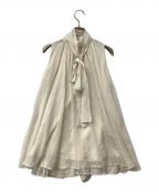 Snidelスナイデル）の古着「セットアップ アメスリギャザーブラウスセット」｜アイボリー