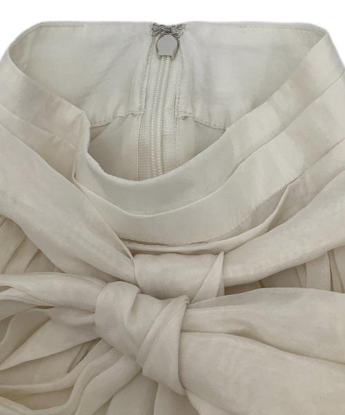 Snidel（スナイデル）Snidel (スナイデル) セットアップ アメスリギャザーブラウスセット アイボリーの古着・服飾アイテム