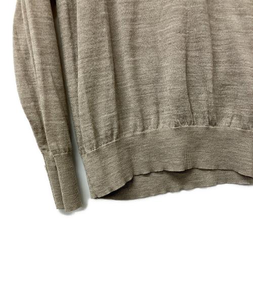 M7days（エムセブンデイズ）M7days (エムセブンデイズ) シアーニットギャザースカート ベージュ サイズ:Fの古着・服飾アイテム